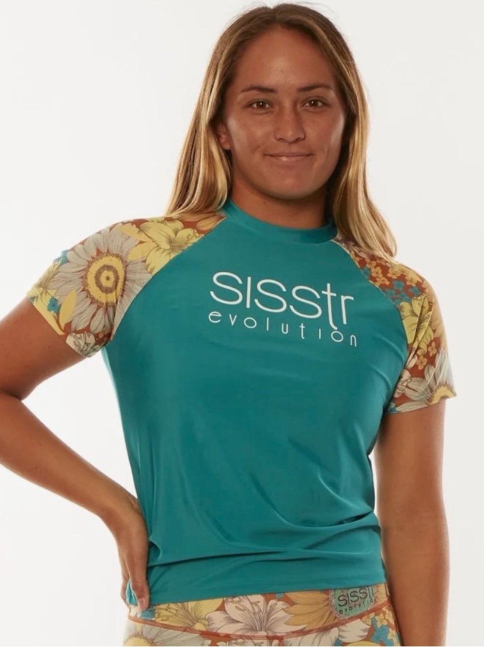 SISSTREVOLUTION Sunny Harden Colorblock Rashguard Women’s L Large